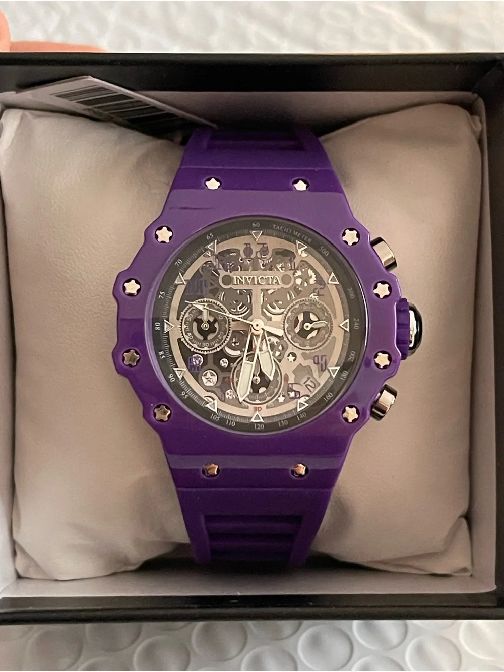 Invicta Racing Valyron Unisex Watch - 41mm, Purple (69625) new